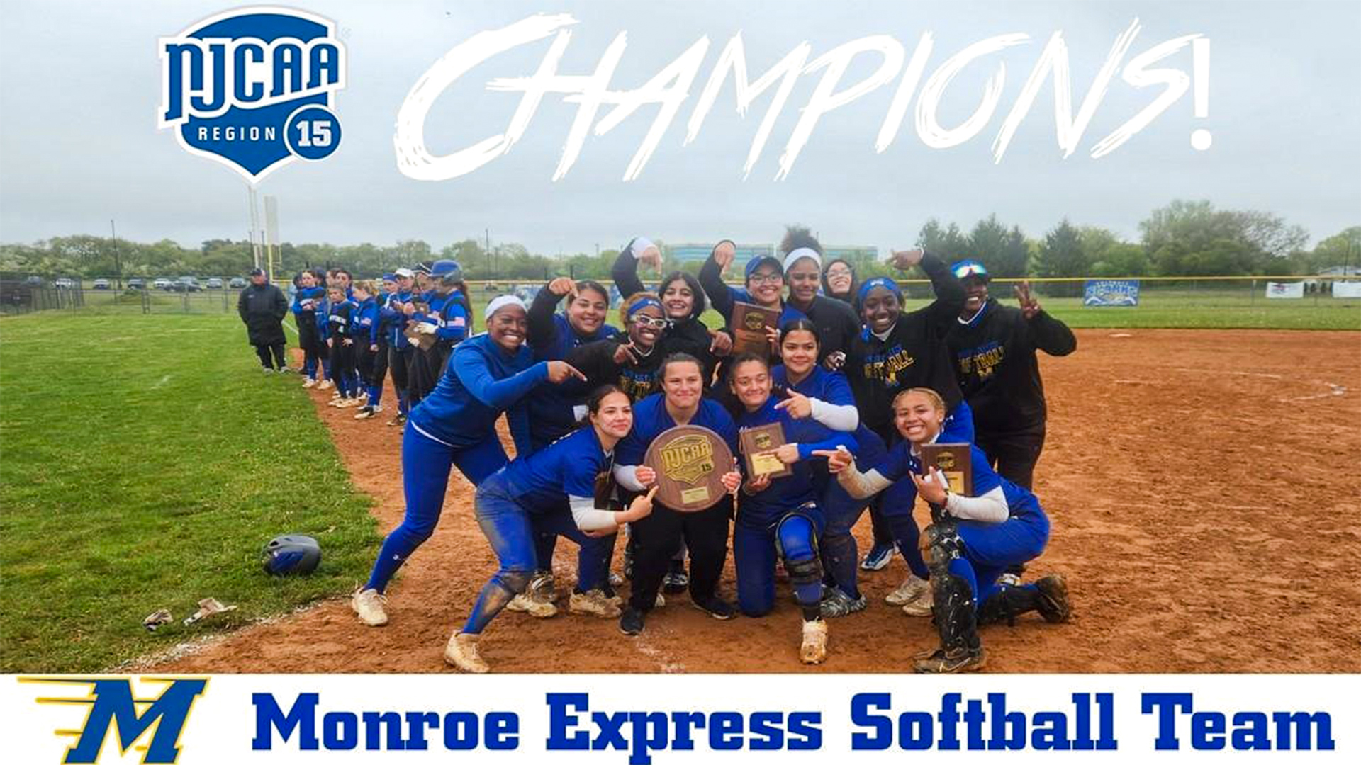 Monroe-Express Softball Defeats Top Seed Suffolk Community College To Capture The Second Region XV Championship&nbsp;In Program History